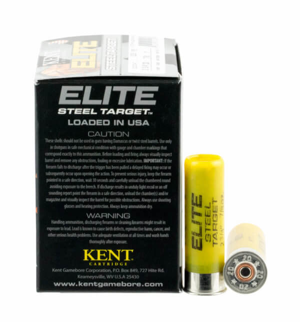 Kent Cartridge E20ST247 Elite Steel Target 20 Gauge 2.75″ 7/8 oz 1215 fps 7 Shot 25rd Box