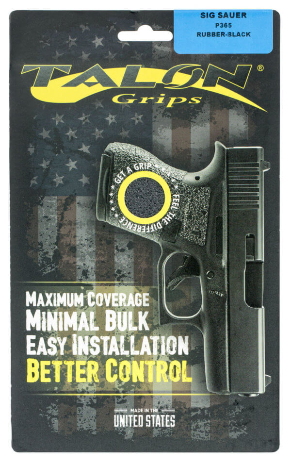 Talon Grips 021R Adhesive Grip  Textured Black Rubber for Sig P365