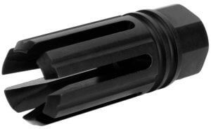 ZEV COMPPROV2B Pro V2 Compensator Black Hardcoat Anodized Aluminum  1/2-28 tpi Threads  9mm Luger Compatible w/Glock 19″