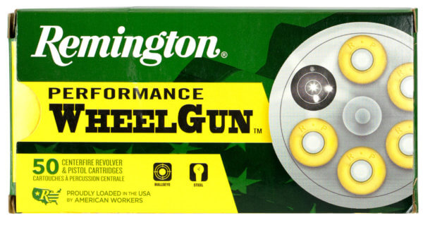 Remington Ammunition 22223 Performance WheelGun Target 357 Mag 158 gr Lead Semi-Wadcutter (LSWC) 50rd Box