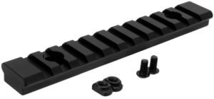 TacFire MAR105M M-LOK Accessory Picatinny Section Rail 3 Inch 7 Slots  Black Anodized