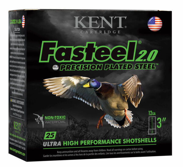 Kent Cartridge K123FS321 Fasteel 2.0 12 Gauge 3″ 1-1/8 oz 1 Shot 25rd Box