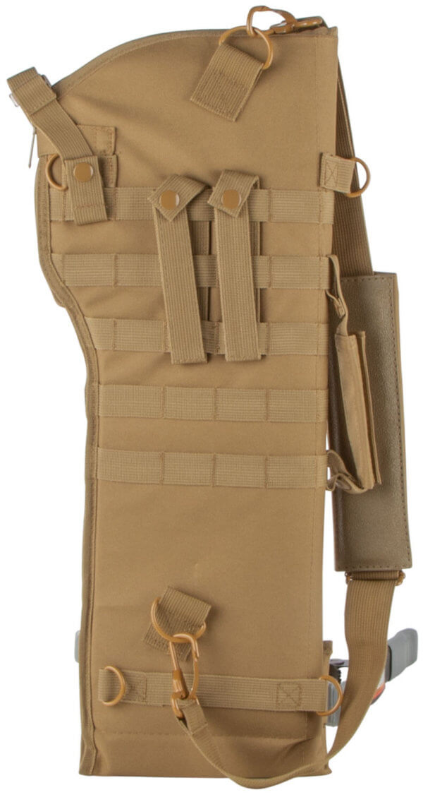 NcStar CVRSCB2919T VISM Scabbard with Tan Finish MOLLE Webbing D-Ring & Grommet for Drainage for Rifle/Carbine