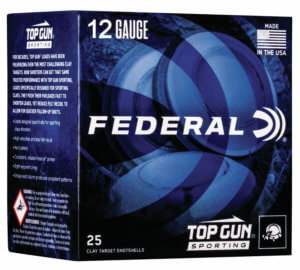Federal TGS12875 Top Gun Sporting 12 Gauge 2.75″ 1 oz 1250 fps 7.5 Shot 25rd Box