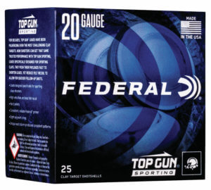 Federal TGS2248 Top Gun Sporting 20 Gauge 2.75″ 7/8 oz 8 Shot 25rd Box