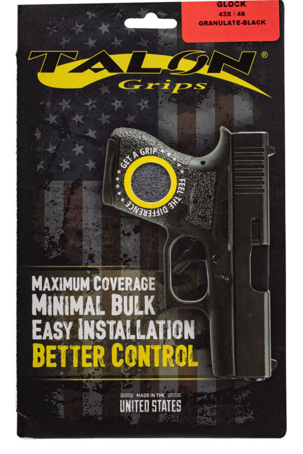 Talon Grips 385G Adhesive Grip  Textured Black Granulate for Glock 43X  48