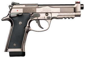 Beretta USA J92XR21 92X Performance 9mm Luger 15+1 4.90″ Gray Nistan Steel w/Picatinny Rail/Serrated Gray Nistan Steel Slide/Textured Black Rubber Grip