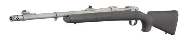 Ruger 57101 Hawkeye Alaskan 338 Win Mag 3+1 20″ Removeable Muzzle Brake Barrel Hawkeye Matte Stainless Steel Hogue OverMolded Stock Optics Ready