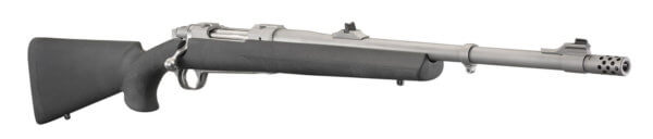 Ruger 57102 Hawkeye Alaskan 300 Win Mag 3+1 20″ Removeable Muzzle Brake Barrel Hawkeye Matte Stainless Steel Hogue OverMolded Stock Optics Ready
