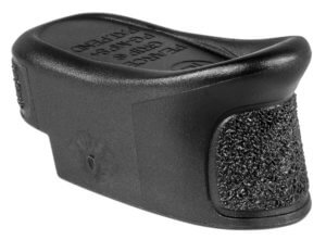 Pearce Grip PGMPS+ Magazine Extension  made of Polymer with Texture Black Finish & 1″ Gripping Surface for S&W M&P Shield  M&P Shield M2.0 (Adds 2rds 9mm Luger  1rd 40 S&W)