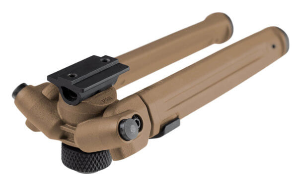 Magpul MAG951-FDE Bipod made of Aluminum with Flat Dark Earth Finish ARMS 17S-Style Attachment 6.80-10.30″ Vertical Adjustment & Rubber Feet for AR-Platform