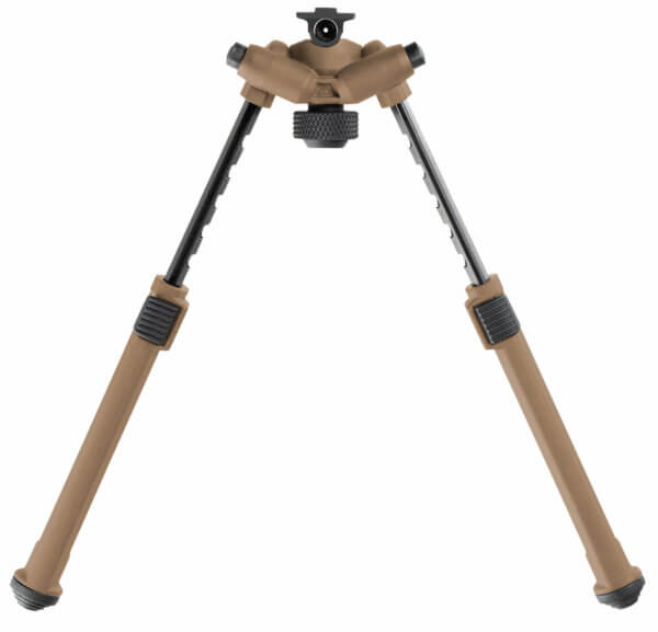 Magpul MAG951-FDE Bipod made of Aluminum with Flat Dark Earth Finish ARMS 17S-Style Attachment 6.80-10.30″ Vertical Adjustment & Rubber Feet for AR-Platform