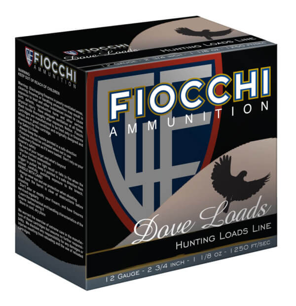 Fiocchi 12GTX187 Field Dynamics Dove & Quail 12 Gauge 2.75 1 1/8 oz 7.5 Shot 25rd Box