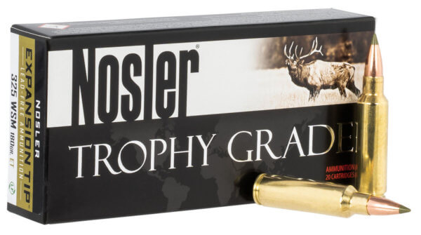 Nosler 40146 Trophy Grade Hunting 325 WSM 180 gr E-Tip 20rd Box