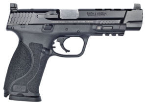 Smith & Wesson 11833 M&P Performance Center M2.0 CORE Full Size Frame 9mm Luger 17+1 5″ Stainless Ported Stainless Steel Barrel & Optic Ready/Serrated Slide  Matte Black Polymer Frame w/Picatinny Rail  No Safety