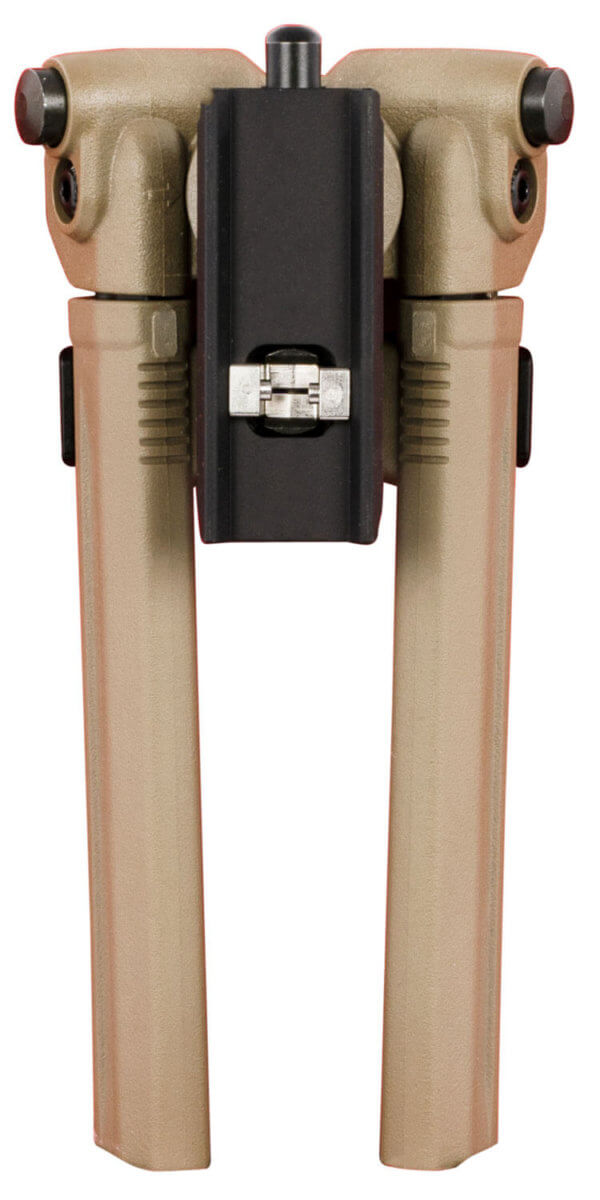 Magpul MAG1075-FDE Bipod  made of Aluminum with Flat Dark Earth Finish  Sling Stud Attachment  6.30-10.30″ Vertical Adjustment & Rubber Feet for AR-Platform
