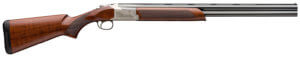 Browning 0182093004 Citori 725 Feather Full Size 12 Gauge Break Open 3 2rd 28″ Polished Blued Over/Under Vent Rib Barrel  Silver Nitride Engraved Steel Receiver  Fixed Grade II/III Gloss Black Walnut Wood Stock”