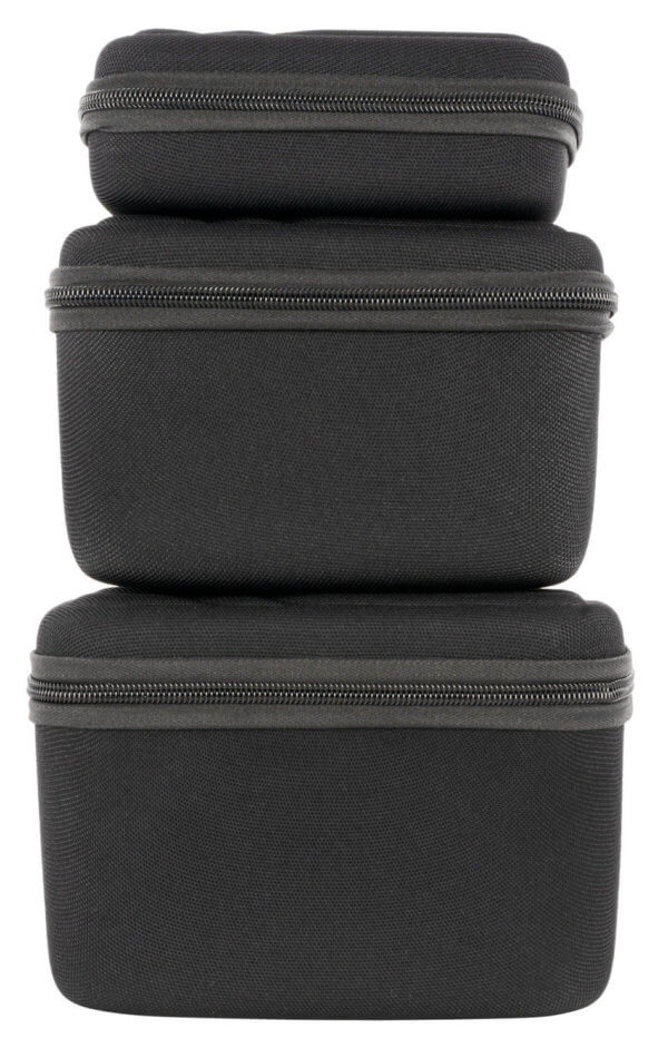 US PeaceKeeper P25020 Gear/Ammo Case Black EVA Denier Nylon (Set of 3) 8″ W x 4.50″ H x 5.25″ D  7.5″ W x 4″ H x 4.75″ D  7″ W x 4″ H x 2.25″ D