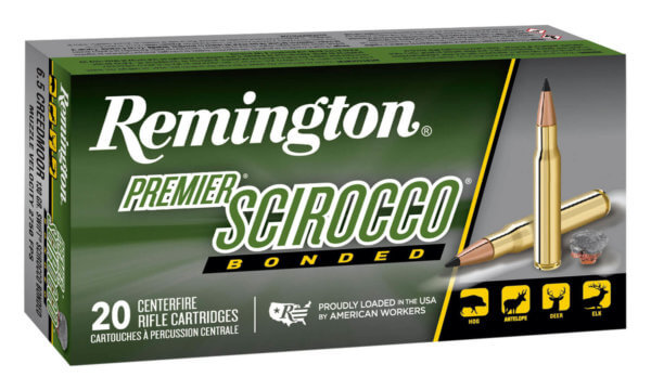 Remington Ammunition 29344 Premier Scirocco Bonded 6.5 Creedmoor 130 gr Swift Scirocco Bonded (SSB) 20rd Box