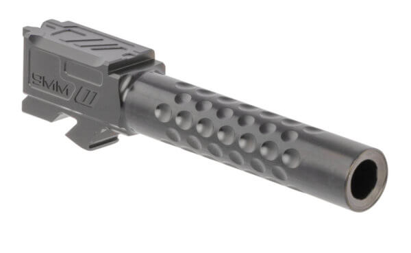 ZEV BBL19OPTDLC Optimized Match Replacement Barrel 9mm Luger 4.02″ Black DLC Finish 416R Stainless Steel Material with Dimples for Glock 19 Gen1-4