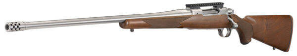 Ruger 57121 Hawkeye Hunter 300 Win Mag 3+1 24″ Threaded Barrel Satin Stainless Steel American Walnut Stock Left Hand Optics Ready