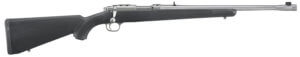 Ruger 7419 77/357 357 Mag 5+1 18.50″ Threaded Barrel Brushed Stainless Steel Integral Scope Mount On A Solid Steel Receiver Black Synthetic Stock