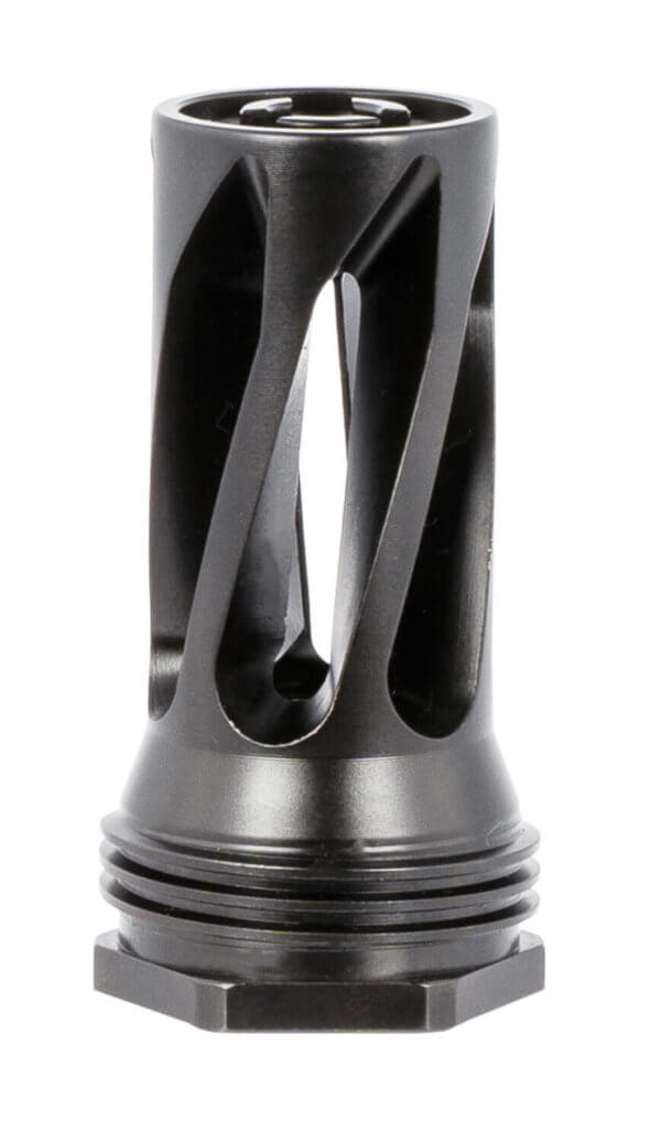 Ruger 90699 Radial Ported Muzzle Brake 35 Caliber Black Oxide Steel with 1/2-28 tpi Threads  1.75″ OAL & .8″ Diameter”
