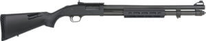 Mossberg 50768 590A1 Tactical 12 Gauge 3″ 8+1 20″ Cylinder Bore Barrel Black Rec with XS Ghost Ring Sights Black Fixed with Storage Compartment Stock Right Hand Includes M-LOK Handguard