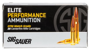 Sig Sauer E6MMCTH220 Elite Hunter Tipped 6mm Creedmoor 100 gr Controlled Expansion Tip 20rd Box