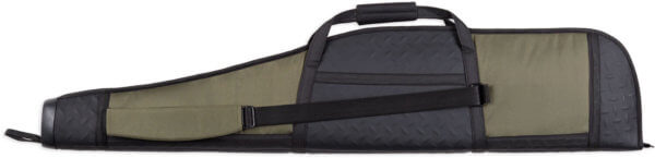 Bulldog BD310 Armor Rifle Case 48″ Black with Green Panels Water-Resistant Nylon