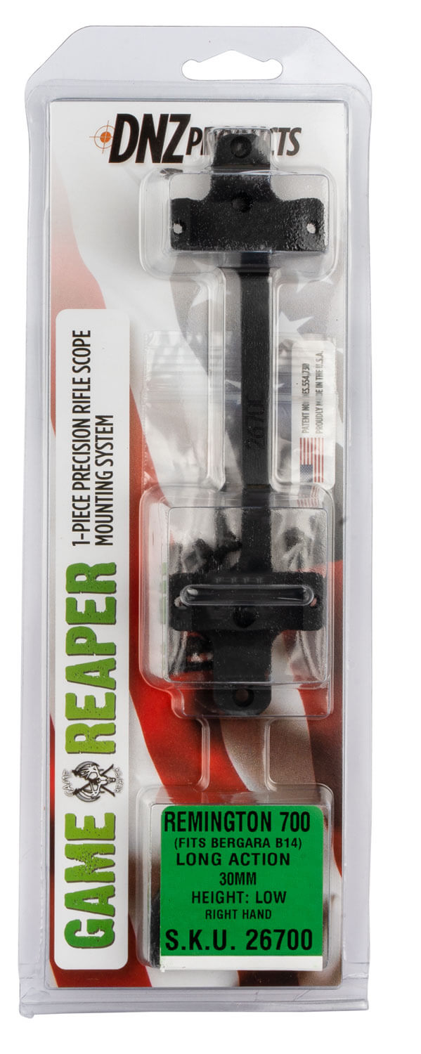 DNZ 30702T Game Reaper-Remington Scope Mount/Ring Combo Matte Black