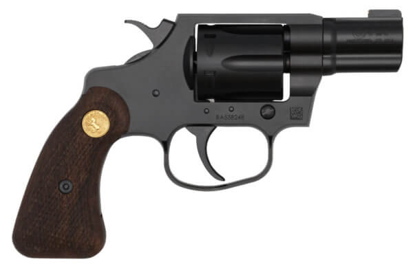 Colt Mfg COBRAMB2WBB Night Cobra 38 Special +P Caliber with 2″ Barrel 6rd Capacity Cylinder Overall Matte Black Ion Bond Finish Stainless Steel & Wood Grip