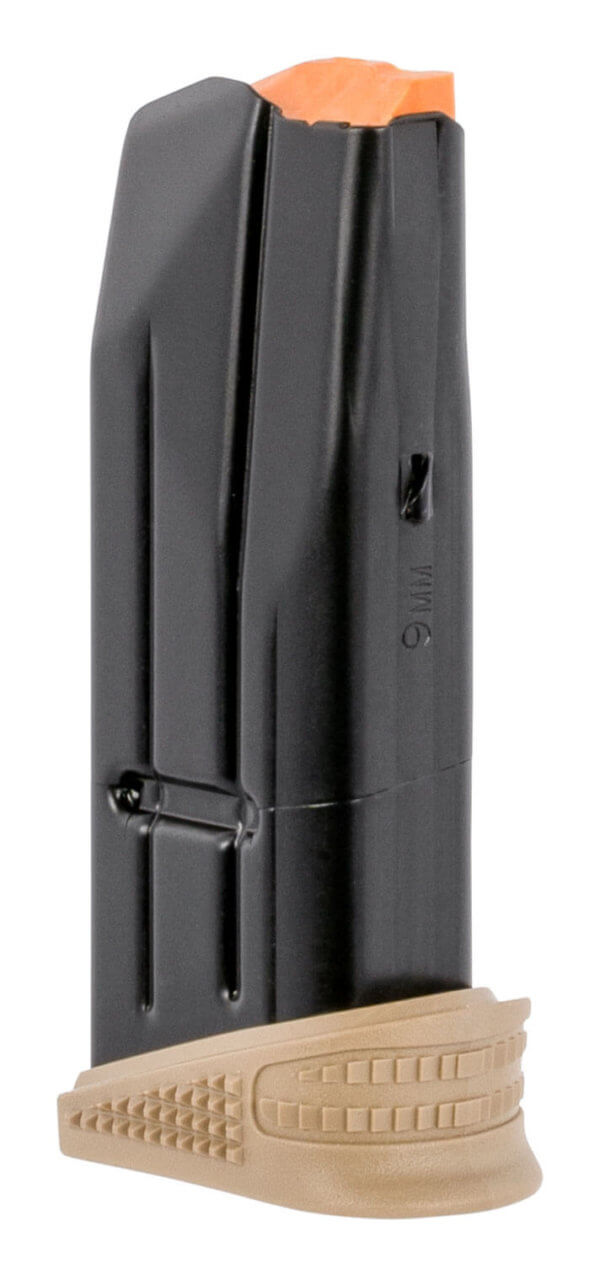 FN 20100378 509 10rd Extended Floorplate 9mm Luger FN 509 Compact Black/Flat Dark Earth Steel