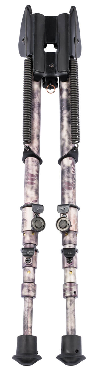 Harris Bipods 25C Non-Swivel 25C Swivel Stud 13.50″-27″ Kryptek Highlander Steel/Aluminum Rubber Feet