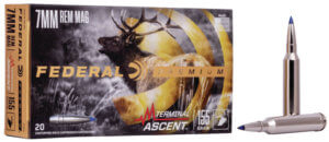 Federal P7RTA1 Premium 7mm Rem Mag 155 gr Terminal Ascent 20rd Box