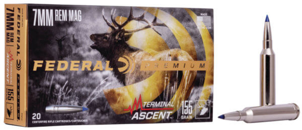 Federal P7RTA1 Premium Terminal Ascent 7mm Rem Mag 155 gr Terminal Ascent 20rd Box