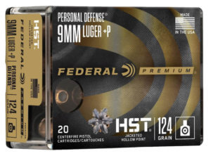 Federal P9SHC1 Premium 9mm Luger 147 gr Solid Core Synthetic 20rd Box