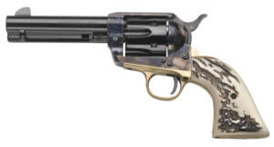 Taylors & Company 200073 1873 Cattleman 357 Mag Caliber with 3.50 Barrel  6rd Capacity Cylinder  Overall Nickel-Plated Finish Steel & Ivory Birdshead Synthetic Grip”