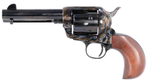 Taylors & Company 200070 1873 Cattleman 45 Colt (LC) Caliber with 4.75 Blued Finish Barrel  6rd Capacity Blued Finish Cylinder  Color Case Hardened Steel Frame & Birdshead Walnut Grip”