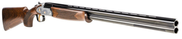 F.A.I.R. FRS6922028 SLX 692 Gold 20 Gauge with 28″ Blued Barrel 3″ Chamber 2rd Capacity Silver Gold Engraved Metal Finish & Walnut Stock Right Hand (Full Size)