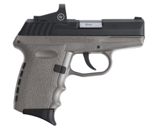 SCCY Industries CPX2CBSGRDE CPX-2 RD 9mm Luger 3.10″ 10+1 Black Nitride Stainless Steel Slide Gray Polymer Grip NMS CTS-1500 Red Dot