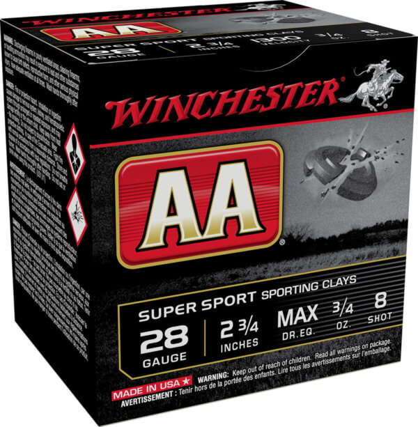 Winchester Ammo AA128VP AA Light Target 12 Gauge 2.75″ 1 1/8 oz 1145 fps 8 Shot 100rd Box (Value Pack)