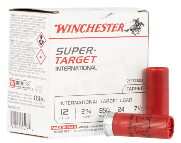 Winchester Ammo TRGT213507 Super-Target Light Target 12 Gauge 2.75″ 7/8 oz 1350 fps 7.5 Shot 25rd Box