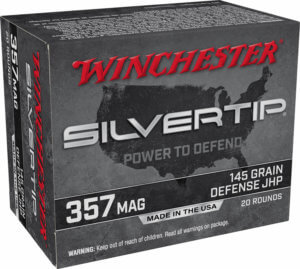 Winchester Ammo W357ST Super-X 357 Mag 145 gr Silvertip Hollow Point 20rd Box