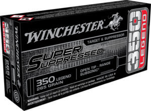 Winchester Ammo SUP350 Super Suppressed 350 Legend 225 gr Open Tip Range 20rd Box