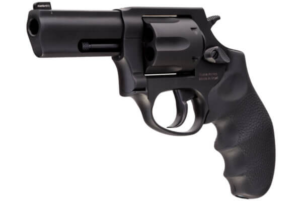 Taurus 285631NS 856 Defender 38 Special +P Caliber with 3″ Barrel 6rd Capacity Cylinder Overall Matte Black Finish Stainless Steel Finger Grooved Black Hogue Rubber Grip & Night Front Sight