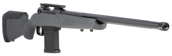 Savage Arms 57457 110 Tactical 6.5 Creedmoor 10+1 24″ Matte Black Metal Gray Fixed AccuStock with AccuFit Left Hand