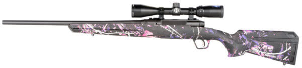 Savage Arms 57478 Axis II XP Compact 6.5 Creedmoor 4+1 20  Matte Black Barrel/Rec  Muddy Girl Synthetic Stock  Includes Bushnell 3-9x40mm Scope”