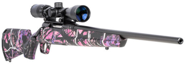 Savage Arms 57478 Axis II XP Compact 6.5 Creedmoor 4+1 20  Matte Black Barrel/Rec  Muddy Girl Synthetic Stock  Includes Bushnell 3-9x40mm Scope”