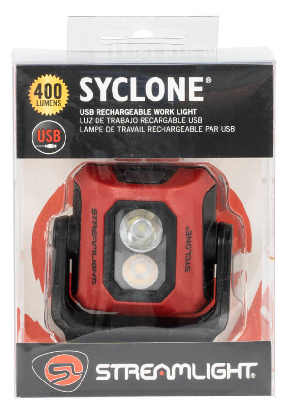 Streamlight 61510 Syclone Worklight Red 100/200/400 Lumens White LED Thermoplastic